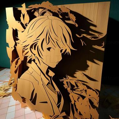 3D модель Чіакі Омігава з Bungo Stray Dogs (STL)